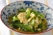小松菜の卵とじ煮
