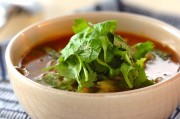 ピリ辛!レタスとホタテの春雨ミソスープ