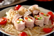 ゆで豚の野菜巻き