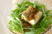 豆腐の梅ダレ