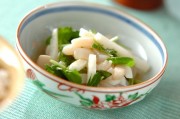 箸休めに シャキシャキ長芋とホタテの甘酢和え