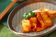 厚揚げの甘辛漬け焼き