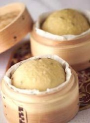 龍井茶の蒸しパン