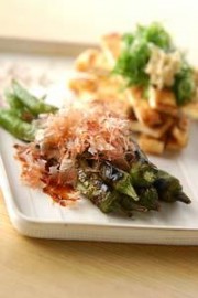 長とうとお揚げの焼いたん