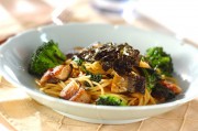 サンマの和風パスタ