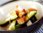 たたきキュウリの塩から和え