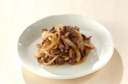 玉ネギと牛肉の甘辛炒め