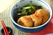 がんもどきと青菜の煮物