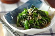 ホウレン草とジャコの和え物