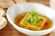 卵豆腐のショウガあんかけ