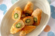 オクラのつくね巻き