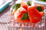 冷やしトマトと生ハムのサラダ