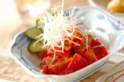 トマトの芝麻醤和え