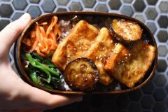 豆腐とナスの蒲焼き