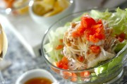 「塩トマト」でサッパリ冷しゃぶサラダ