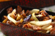 ナスと牛肉のオイスター炒め