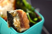サバとホウレン草のシンプル焼き