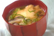 卵茶巾みそ汁