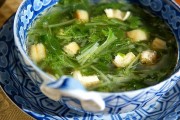 水菜の中華スープ