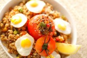 玄米チャーハン・トマトのっけ