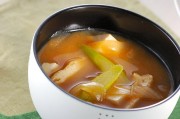 グリーンアスパラのみそ汁