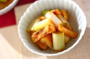 焼きネギと油揚げの酢みそ和え