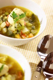 カレー風味のミネストローネ