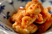 鶏肉のすりおろしリンゴ和え