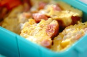モヤシとソーセージの卵焼き