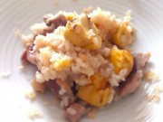 栗と鶏のチーズリゾット