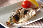 アジのシンプル塩焼き
