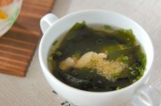 ささ身とワカメのスープ