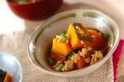 カボチャの鶏そぼろ煮