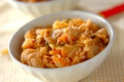 豚キムチ混ぜご飯