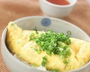 帆立オムレツ丼