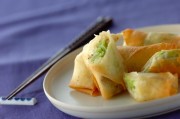新ジャガとソラ豆の春巻き
