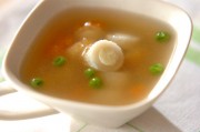 チーズ入りちくわのスープ
