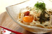 暑い日に！冷やし月見とろろうどん