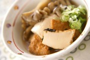 厚揚げとキノコの煮物