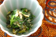 菊菜のワサビ和え