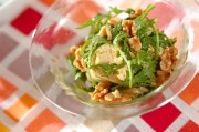 春菊と豆腐のピリ辛サラダ