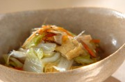 白菜と油揚げの煮物