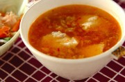 くずし豆腐のピリ辛スープ