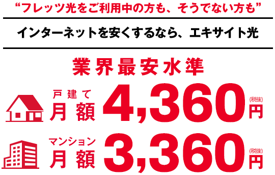 Excite光 代理店 1社 のキャッシュバックキャンペーン最新情報比較 紹介 簡単光回線情報