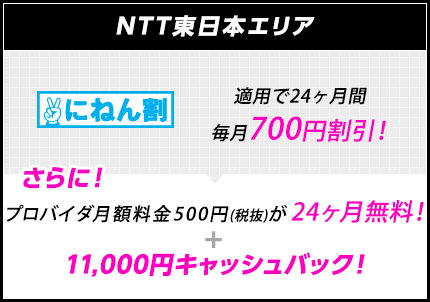 高品質 業界最安値 フレッツ光サービスはbbエキサイト