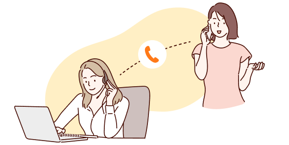 誰にも言えない悩みもカウンセラーが一人ひとり真摯に向き合います。