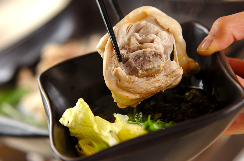 鶏鍋~酒粕鍋~酒粕湯葉ご飯の作り方の手順6
