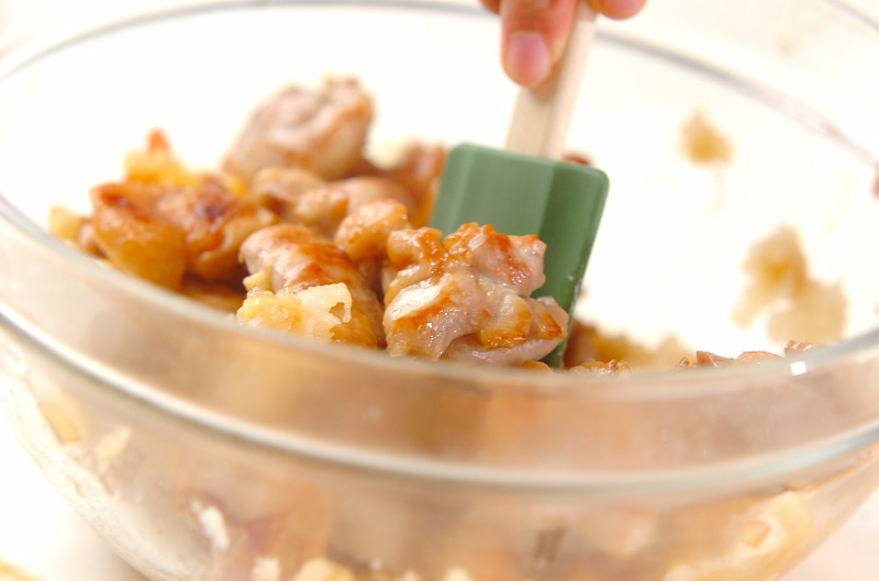 鶏肉のソテーおろし和えの作り方2