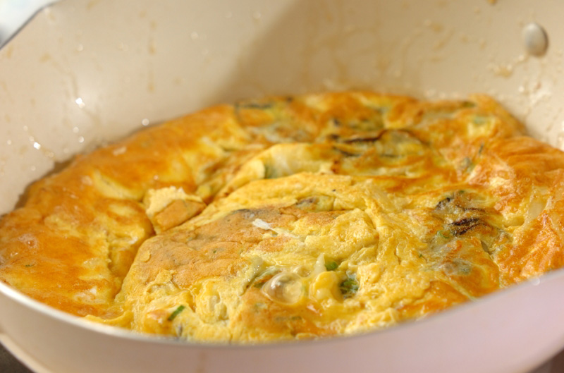 オイスター卵焼きの作り方の手順6