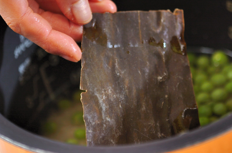 豆ご飯の作り方2